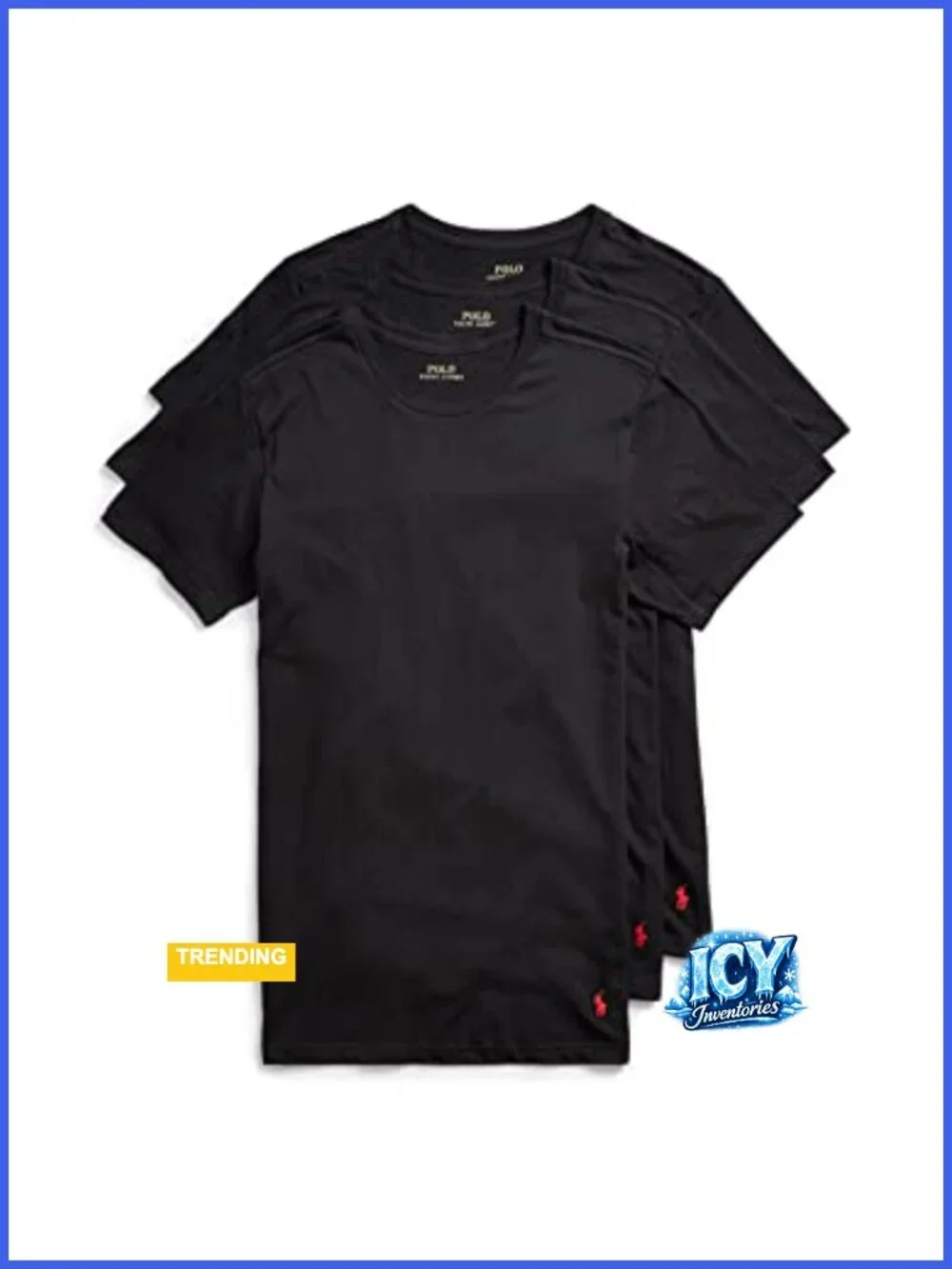 Men's Slim Fit Cotton Crew Tee Undershirts 3 Pack